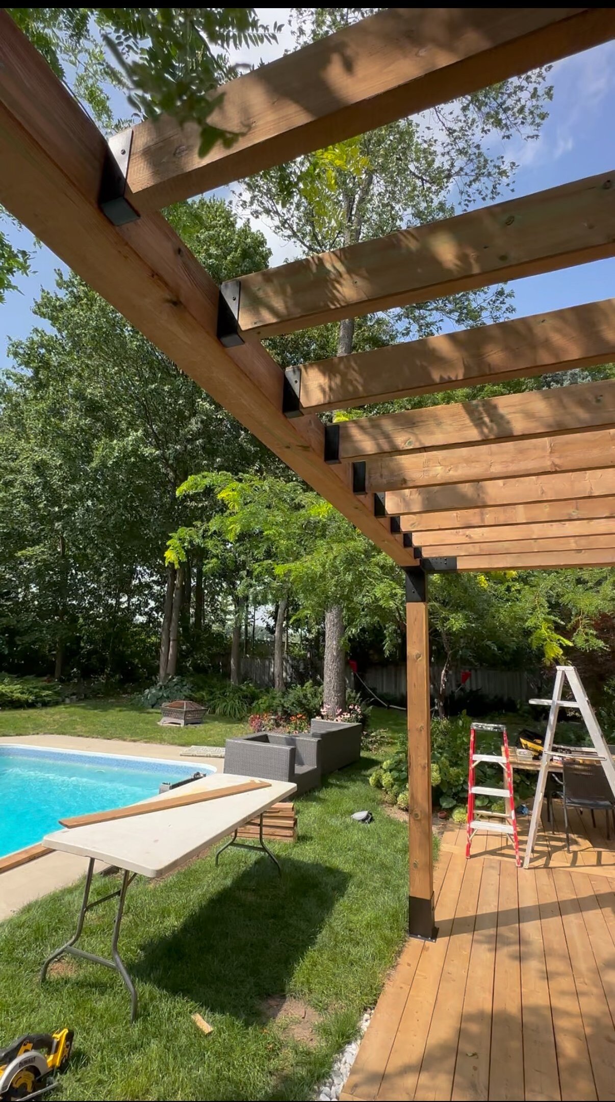 Deck railing detail
