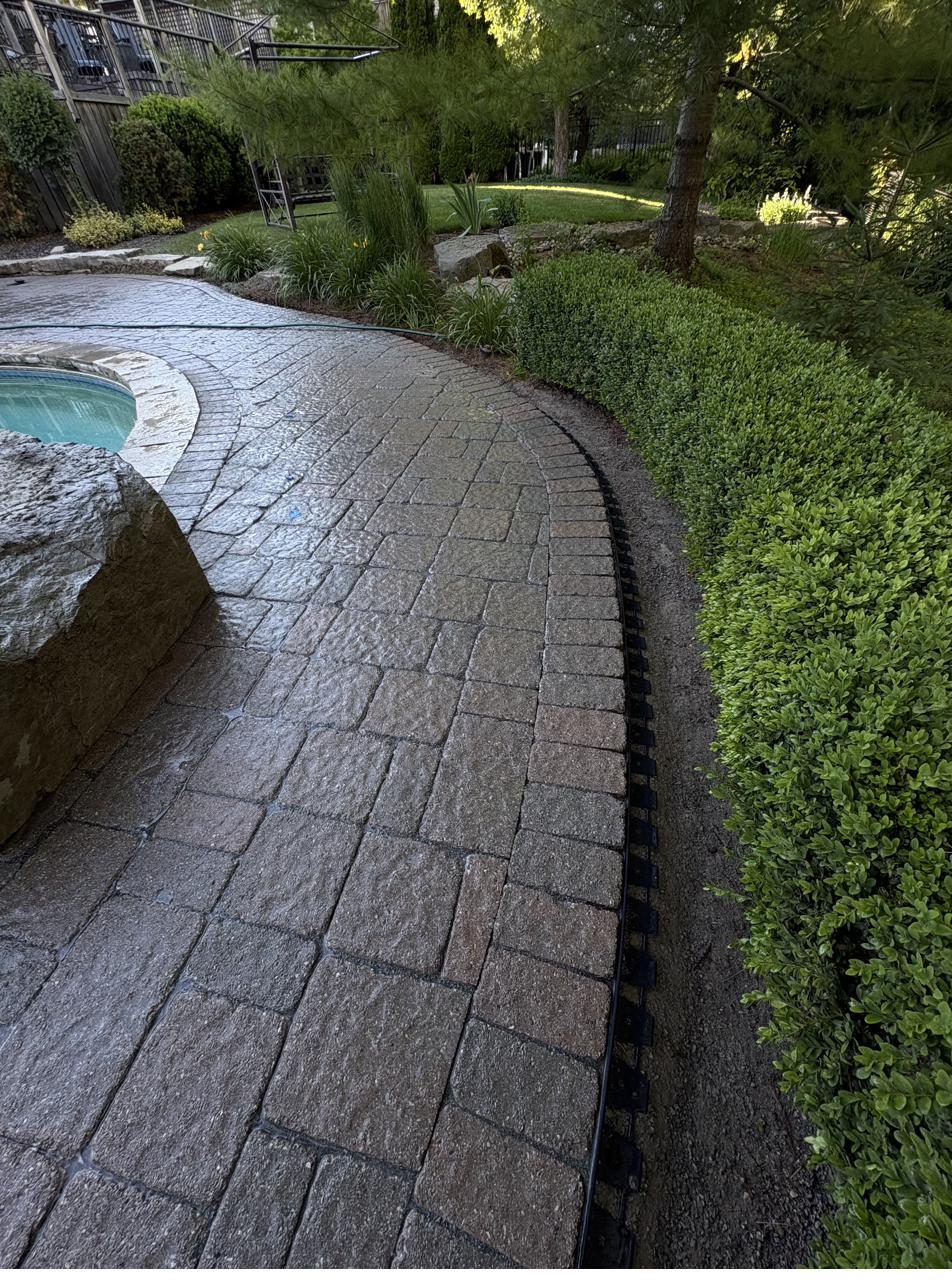 Interlock garden walkway by Pearl Improvements