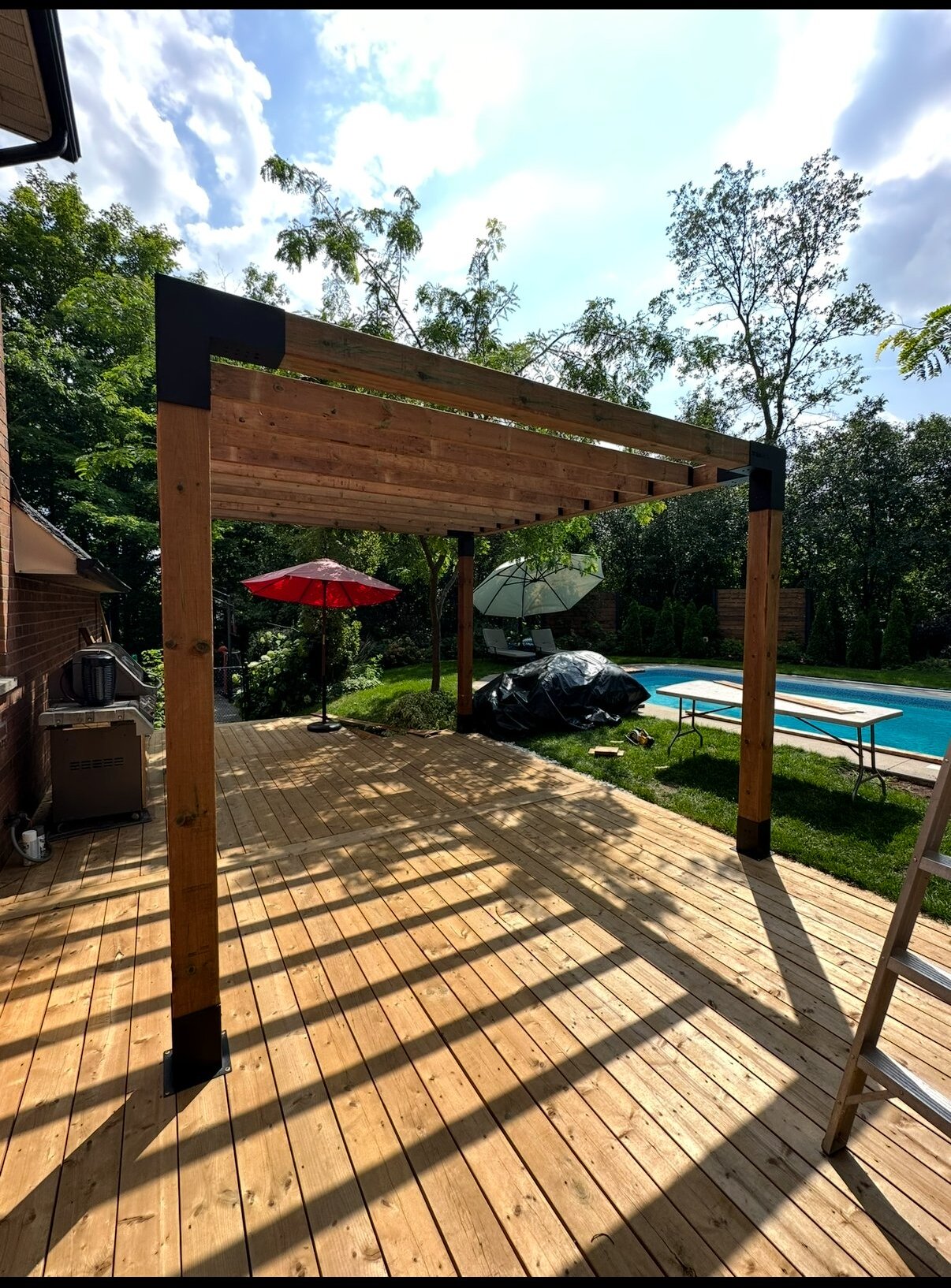 Poolside pergola — Pearl Improvements
