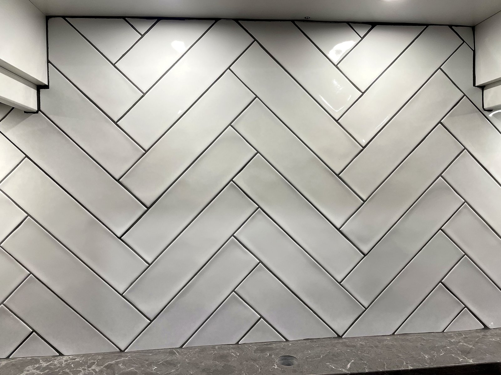 Kitchen backsplash detail