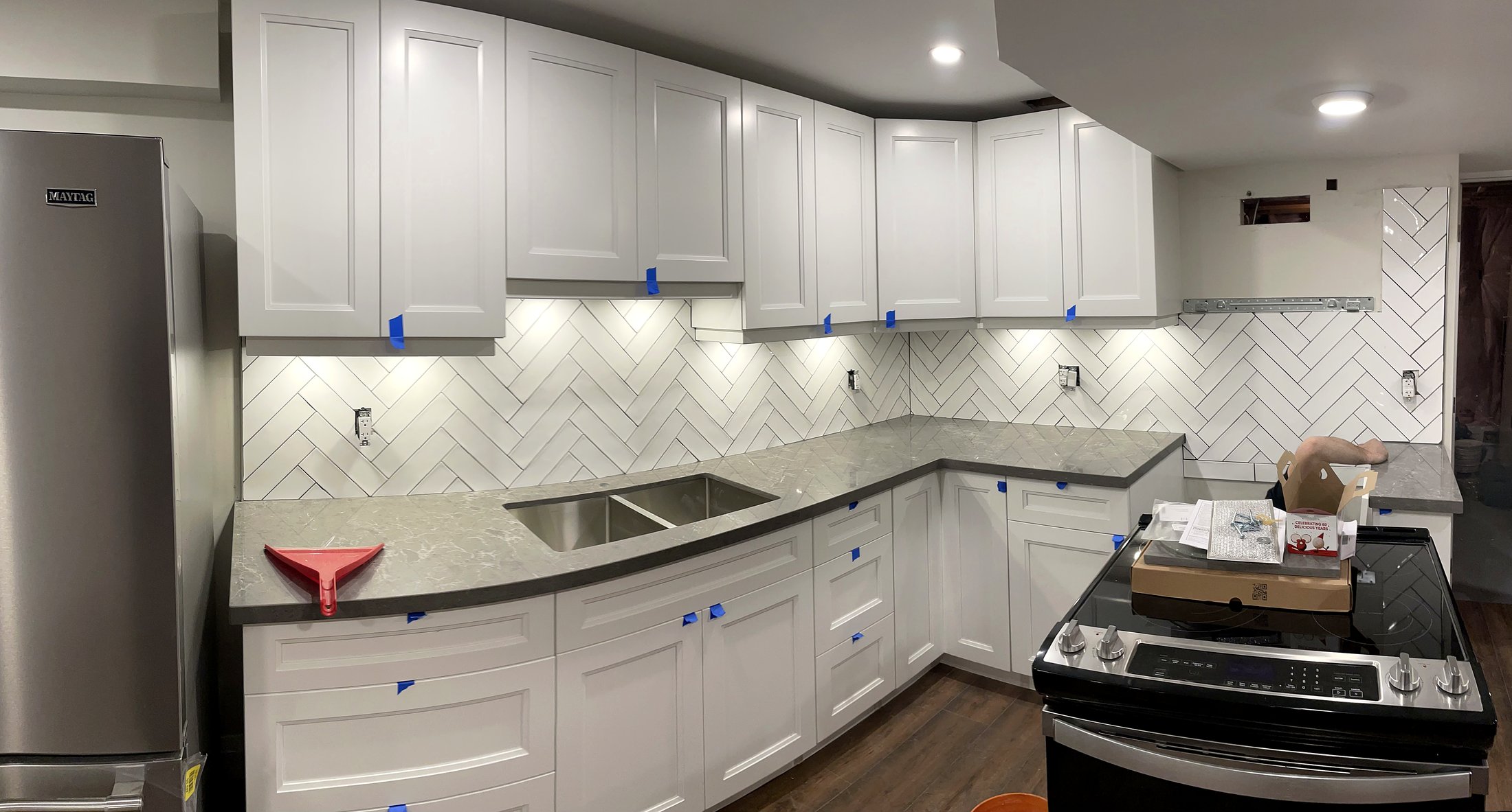 Custom kitchen renovation by Pearl Improvements